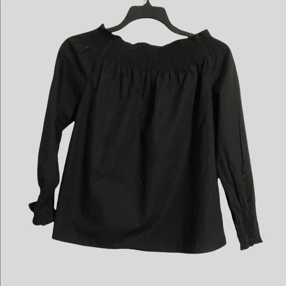 Zara Off Shoulder Stylish Black Top - Picture 2 of 4
